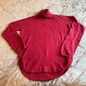 CYRUS women Zipper back red cozy sweater/size M